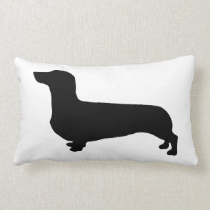 Dachshund Pillow with striped back
