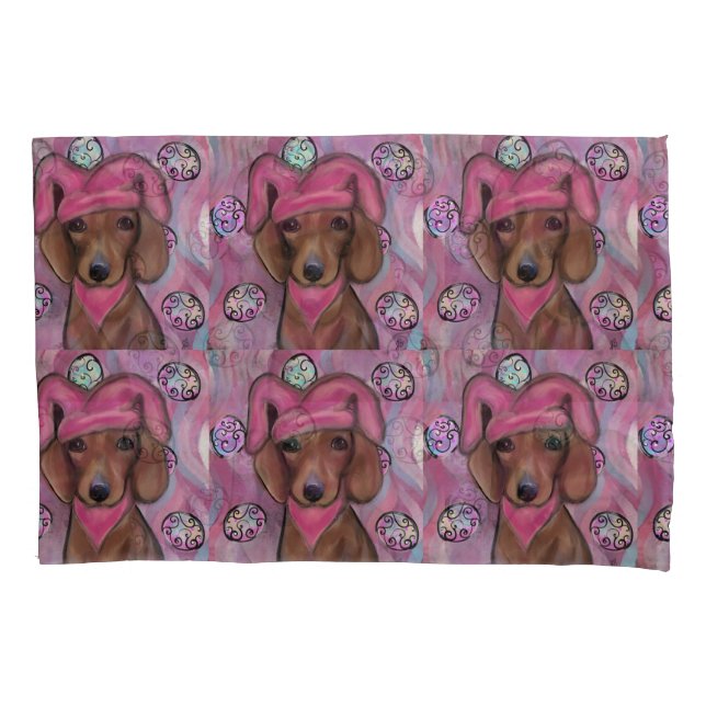Dachshund     pillowcase (Front)
