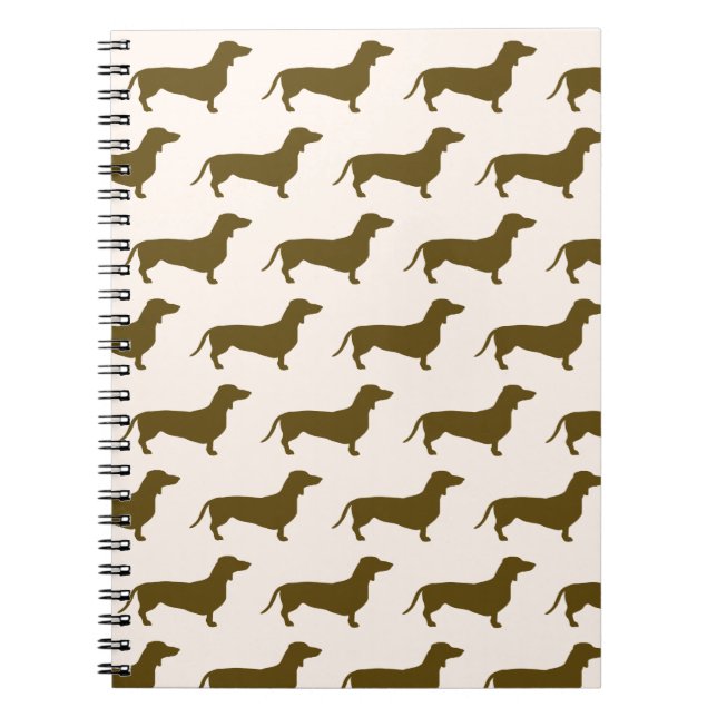 Dachshund Pink Notebook (Front)
