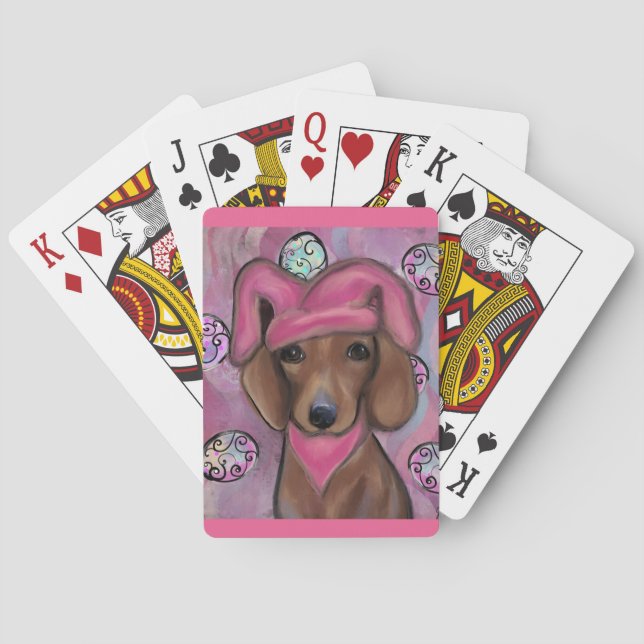 Dachshund            playing cards (Back)
