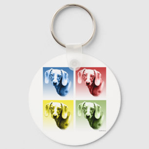 Dachshund Pop Art Keychain