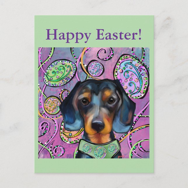 DACHSHUND  POSTCARD (Front)