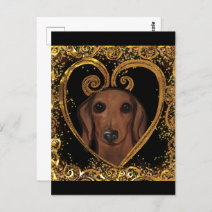 DACHSHUND   POSTCARD
