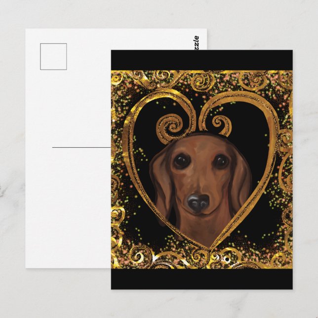 DACHSHUND   POSTCARD (Front/Back)