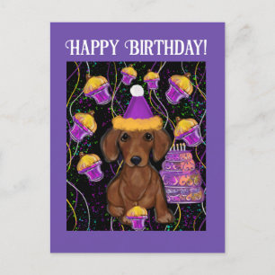 Dachshund postcard