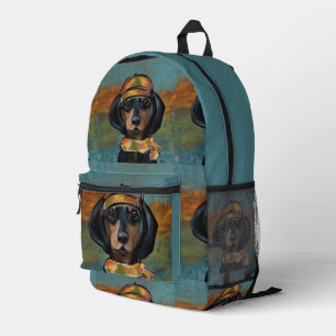 Dachshund  printed backpack