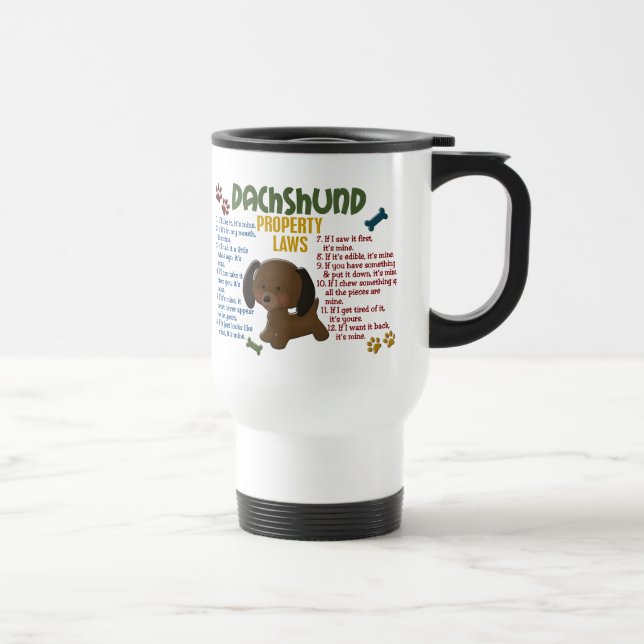 Dachshund Property Laws 4 Travel Mug (Right)