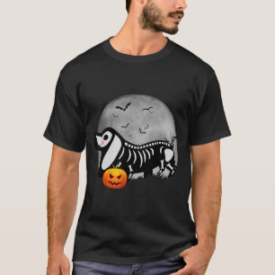 Dachshund Pumpkin Halloween For Women Sausage Dog T-Shirt