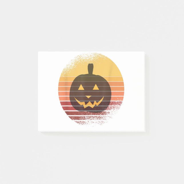 Dachshund Pumpkin Halloween Vintage Gift Post-it Notes (Front)