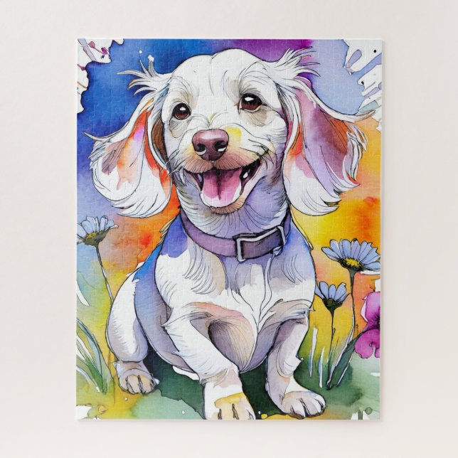 Dachshund Puppy Dog Jigsaw Puzzle (Vertical)