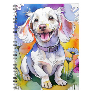 Dachshund Puppy Dog Spiral Notebook