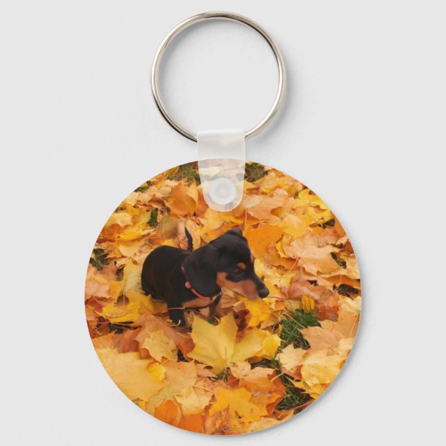 Dachshund puppy keychain (Front)