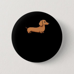 Dachshund Puppy Sticker 2 Inch Round Button