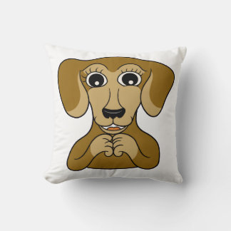 Dachshund Puppy Throw Pillow