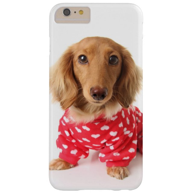 Dachshund Puppy Wearing Valentine's Outfit Case-Mate iPhone Case (Back)