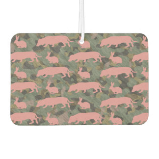 Dachshund & Rabbit Camo Air Freshener