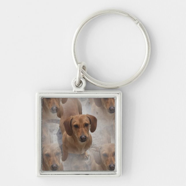 Dachshund Rescue Keychain (Front)