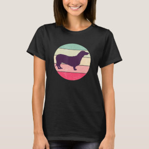Dachshund Retro Doxie Dog Wiener Sausage Dog T-Shirt