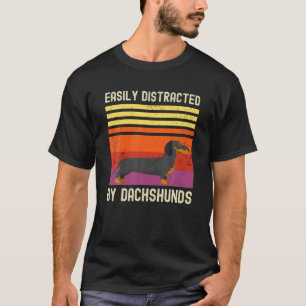 Dachshund Retro Graphic For Women Men Dachshund Da T-Shirt