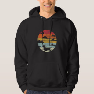 Dachshund Retro Style Hoodie