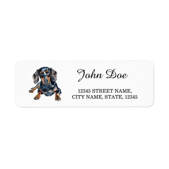 Dachshund Return Address (Front)