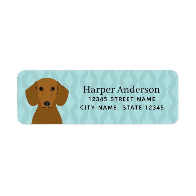 Dachshund Return Address Labels (Front)