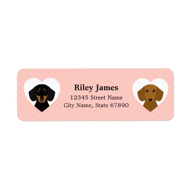 Dachshund Return Address Labels (Front)