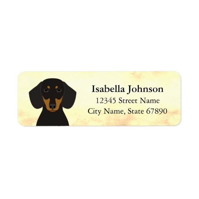Dachshund Return Address Labels (Front)