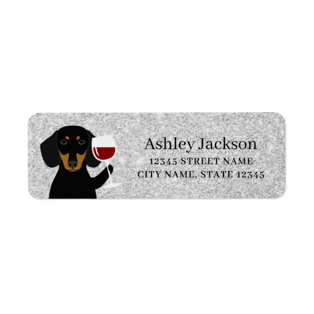 Dachshund Return Address Labels (Front)