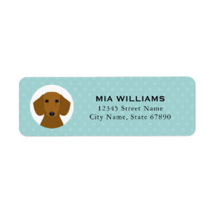 Dachshund Return Address Labels
