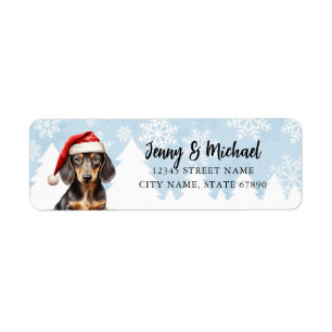 Dachshund Return Address Labels