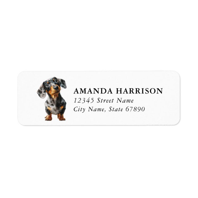 Dachshund Return Address Labels (Front)