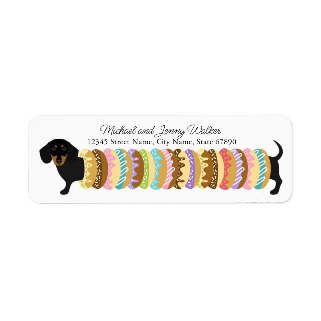Dachshund Return Address Labels (Front)