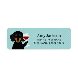 Dachshund Return Address Labels