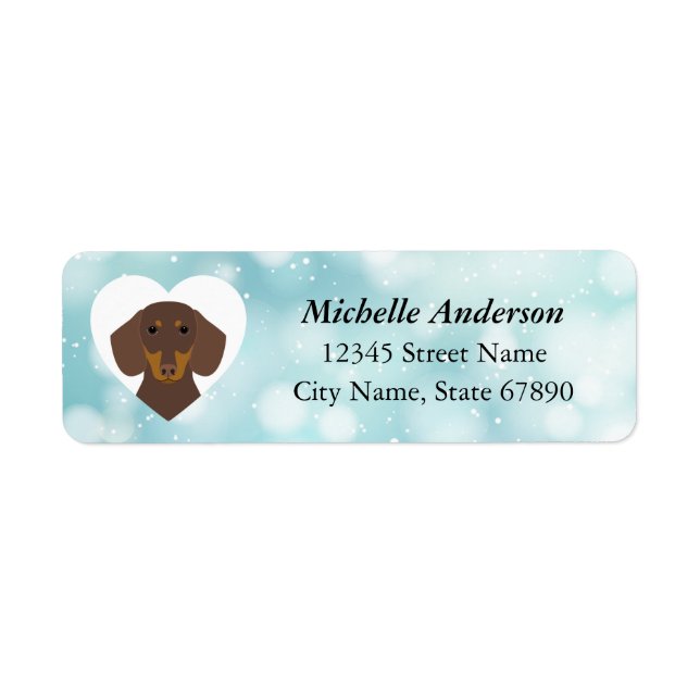 Dachshund Return Address Labels (Front)