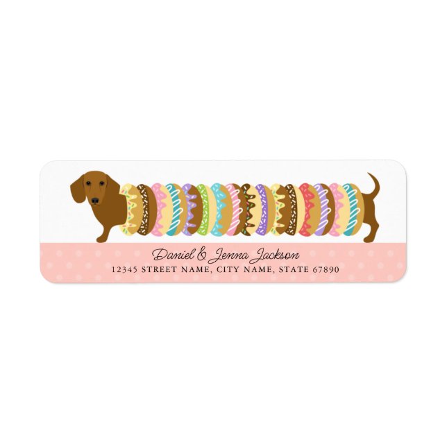 Dachshund Return Address Labels (Front)