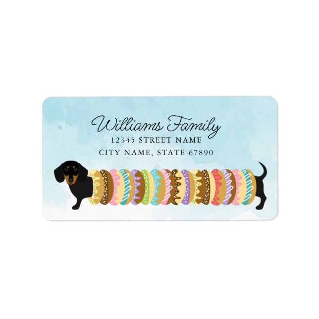 Dachshund Return Address Labels (Front)
