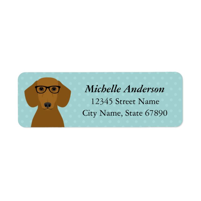 Dachshund Return Address Labels (Front)