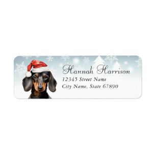 Dachshund Return Address Labels