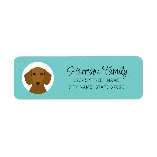 Dachshund Return Address Labels (Front)