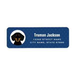 Dachshund Return Address Labels