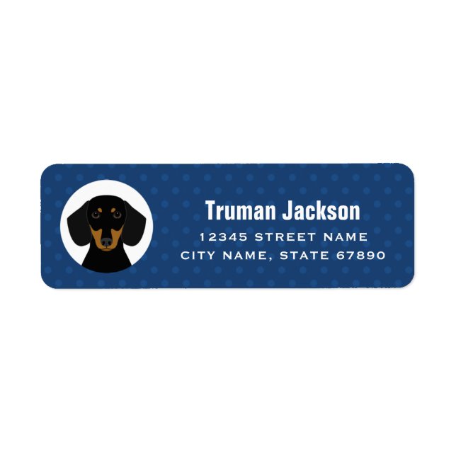 Dachshund Return Address Labels (Front)