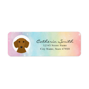 Dachshund Return Address Labels