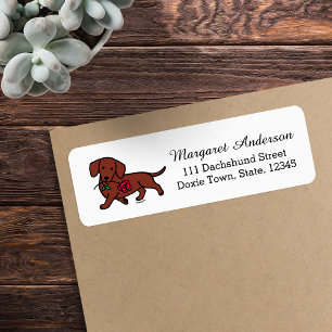 Dachshund Rose à poil lisse rouge