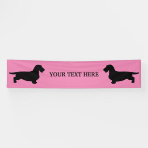 Dachshund Rough Hair - Silhouette 1 Banner