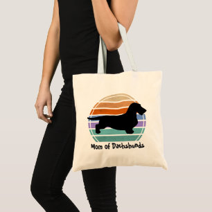 Dachshund Rough Hair - Silhouette 1 Tote Bag