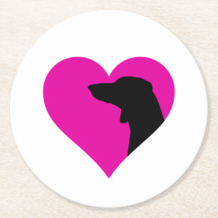 Dachshund     round paper coaster