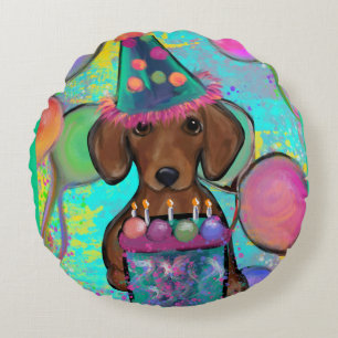 Dachshund  round pillow