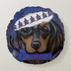 Dachshund  round pillow