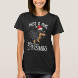 Dachshund Santa Girl Who Loves Christmas Wiener Do T-Shirt<br><div class="desc">Dachshund Santa Girl Who Loves Christmas Wiener Dog</div>